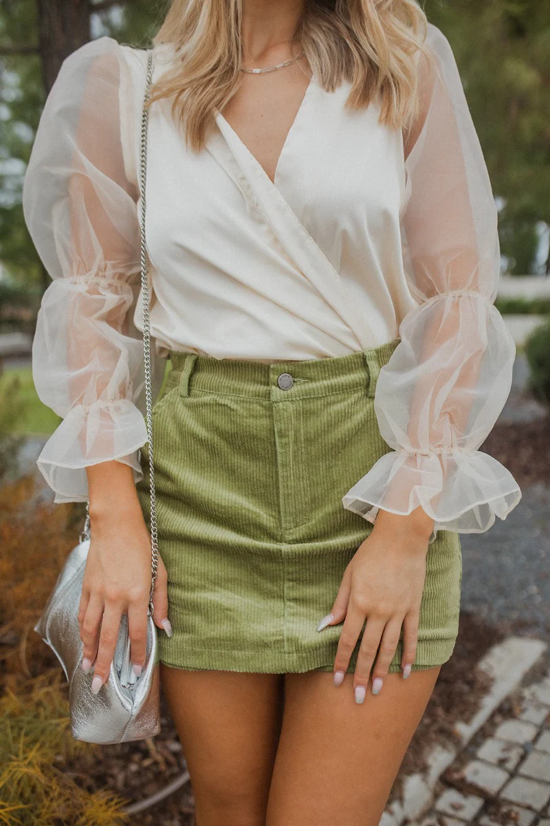 Loved You First Corduroy Skort