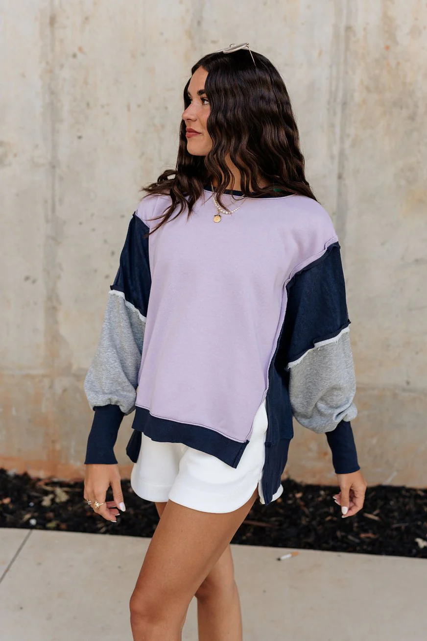 Lucia Color Block Sweatshirt