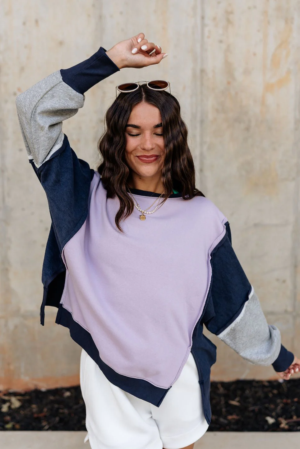 Lucia Color Block Sweatshirt - Image 3
