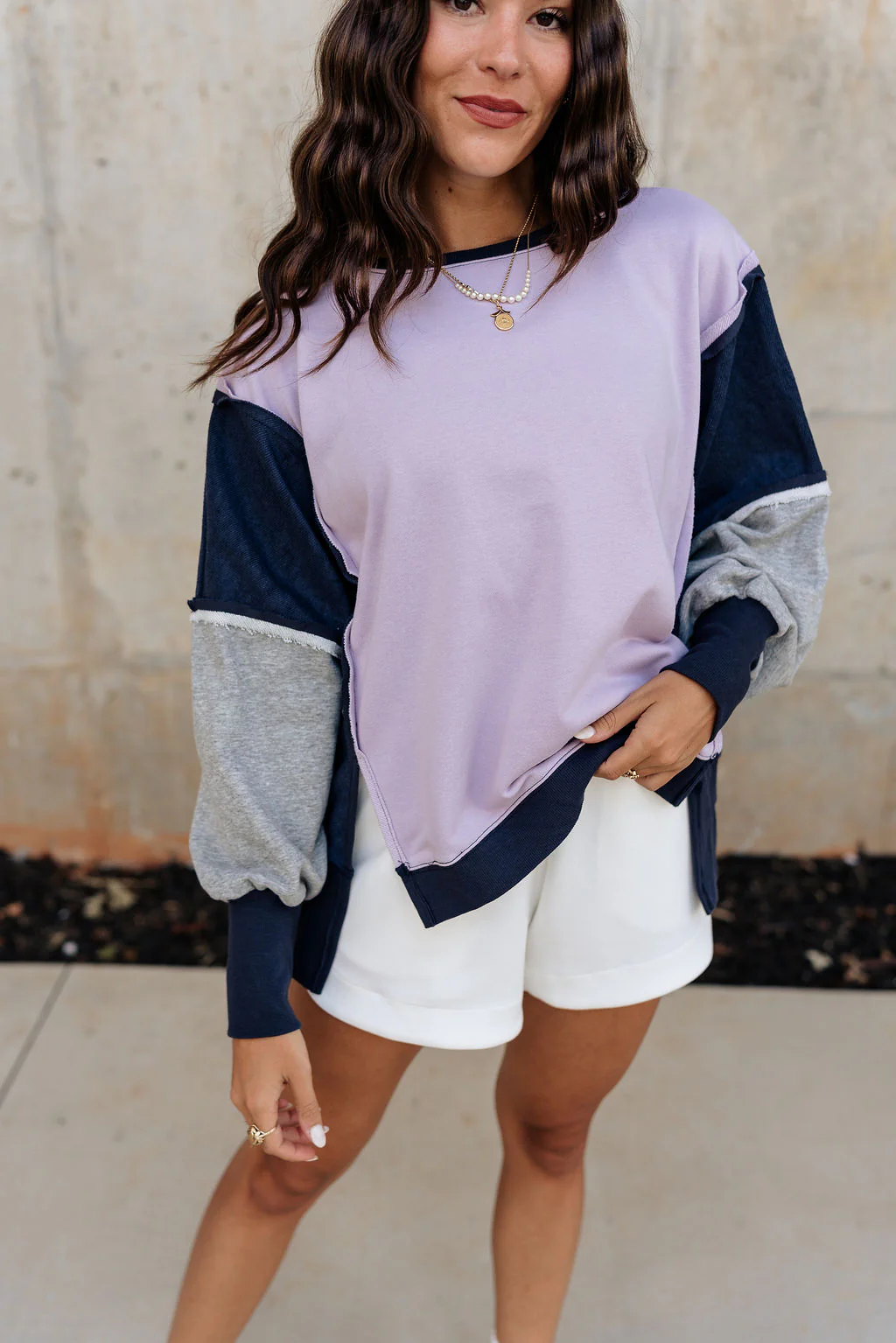 Lucia Color Block Sweatshirt - Image 4