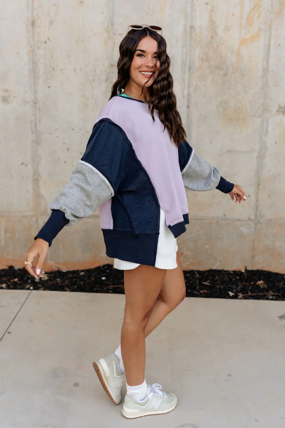 Lucia Color Block Sweatshirt - Image 6