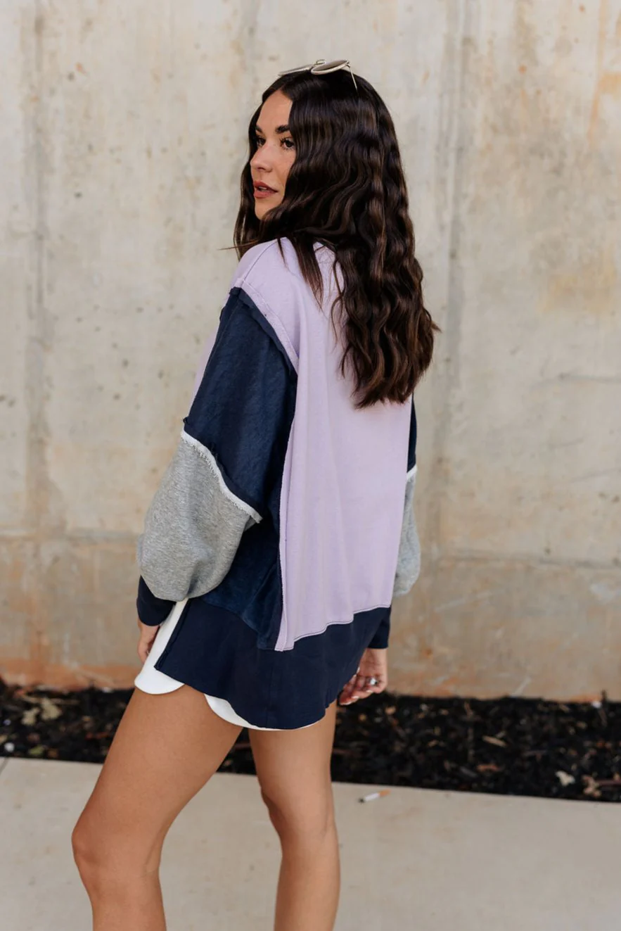 Lucia Color Block Sweatshirt - Image 7