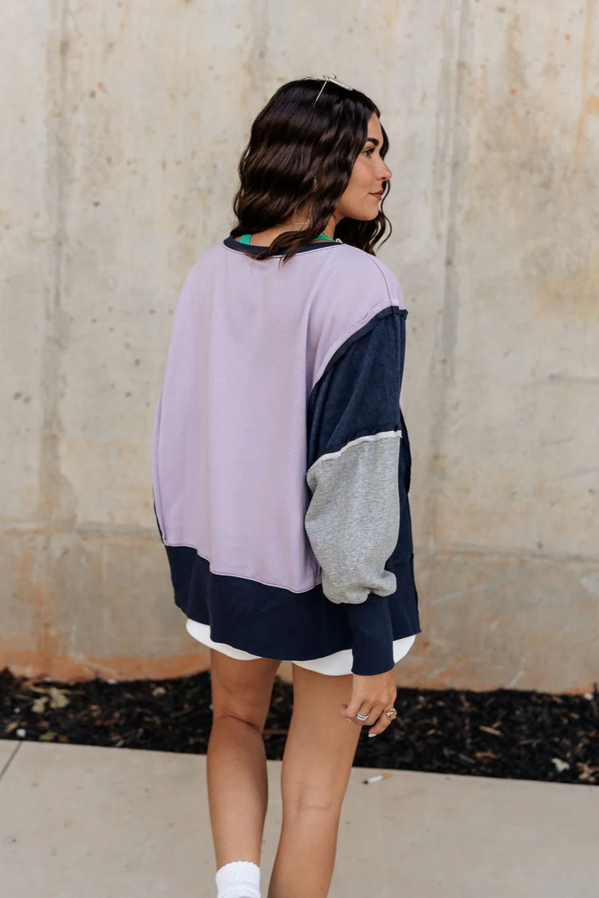 Lucia Color Block Sweatshirt - Image 9