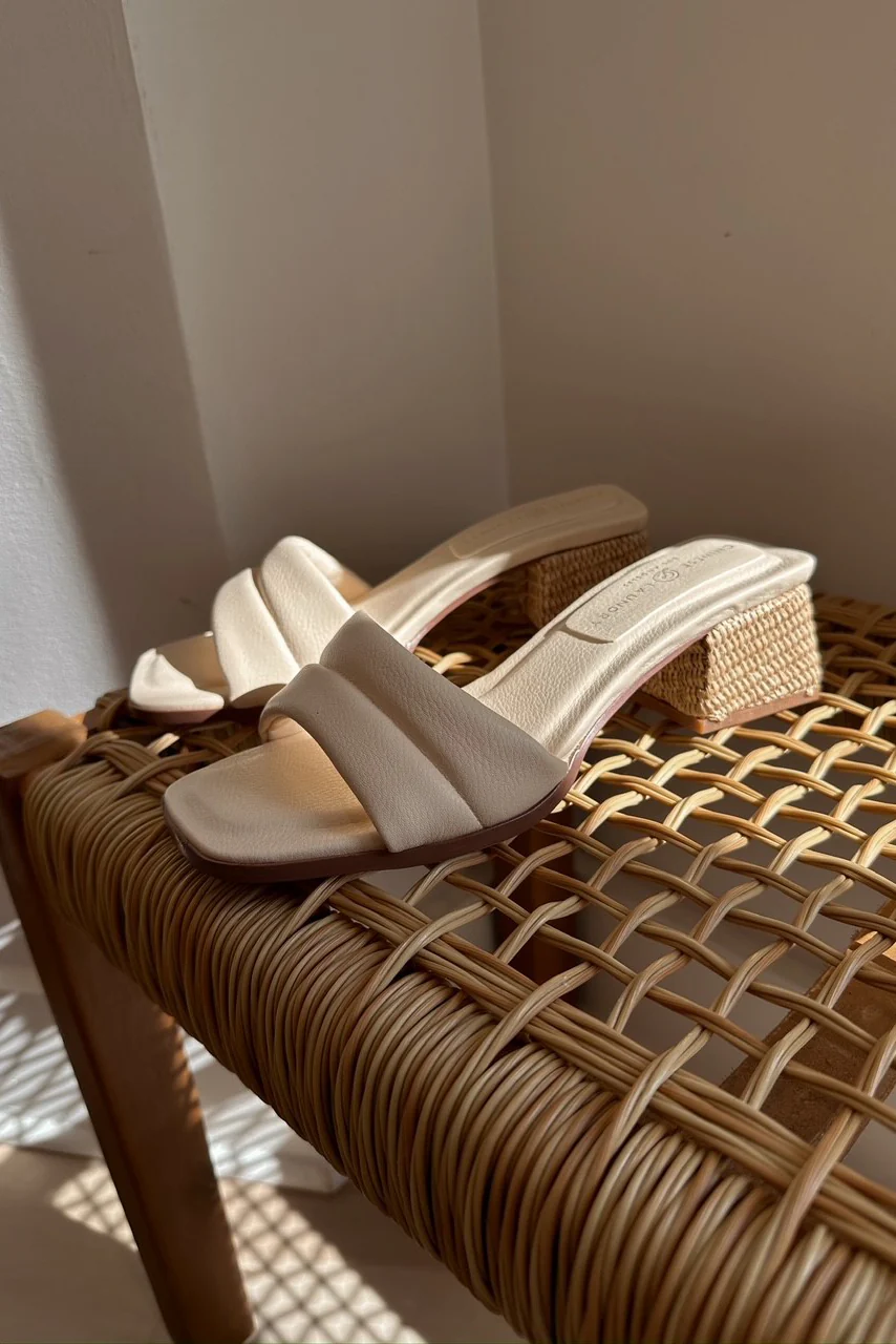 Lucianna Dress Slide Sandal in Cream - Image 2