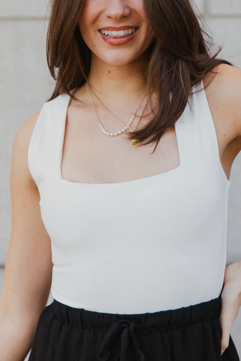 Luna Cream Sleeveless Bodysuit - Image 2