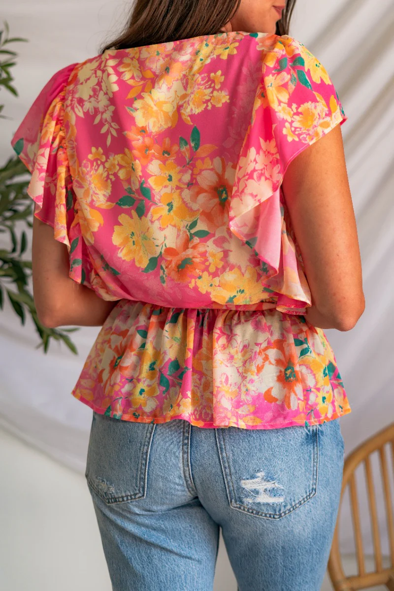 Luna Floral Top - Image 3