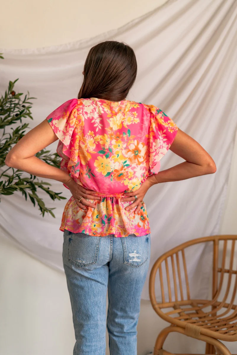 Luna Floral Top - Image 4