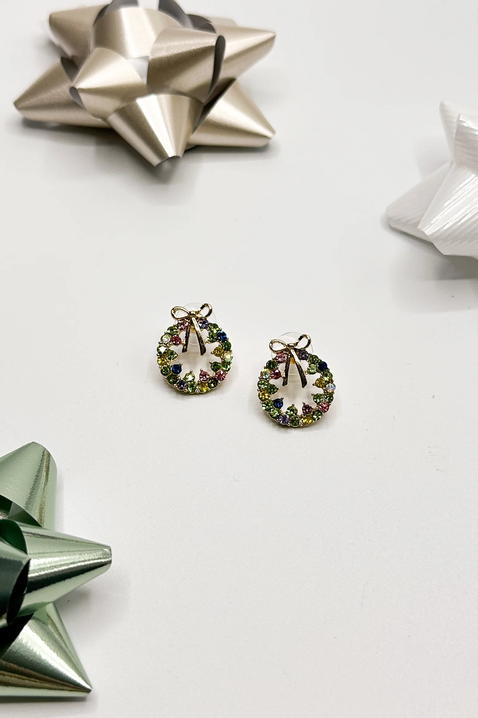 Lydia Wreath Green Multi Earring