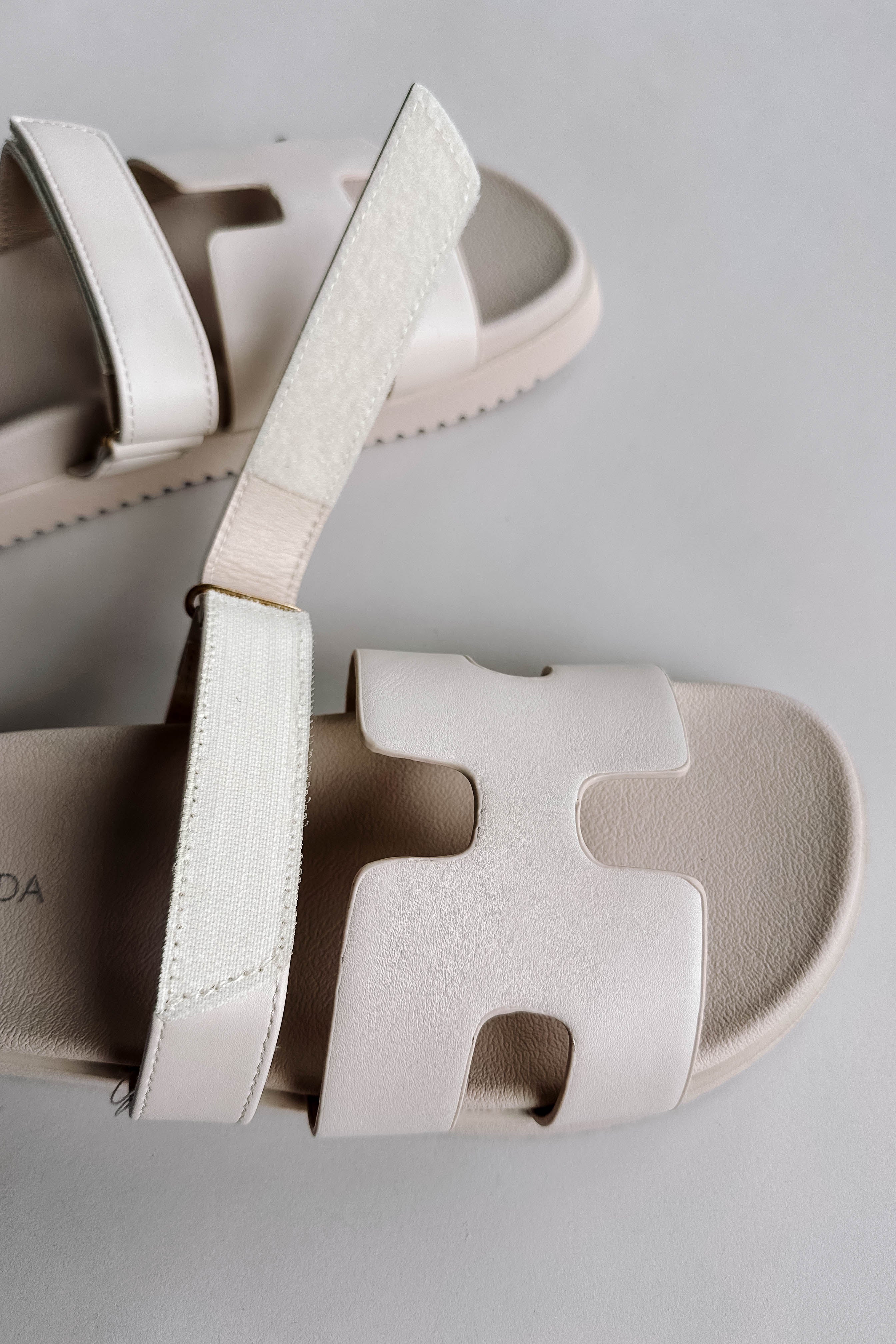 Jade Strap Sandal in Ivory - Image 3