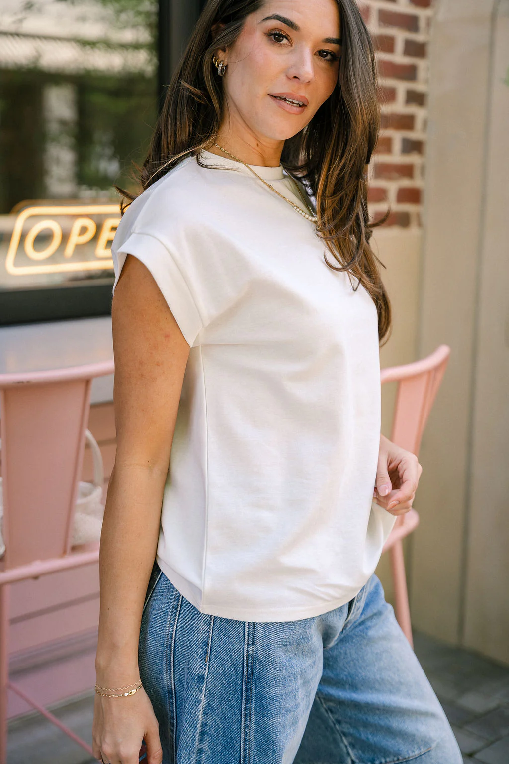 Madden Ivory Sleeveless Tee - Image 3