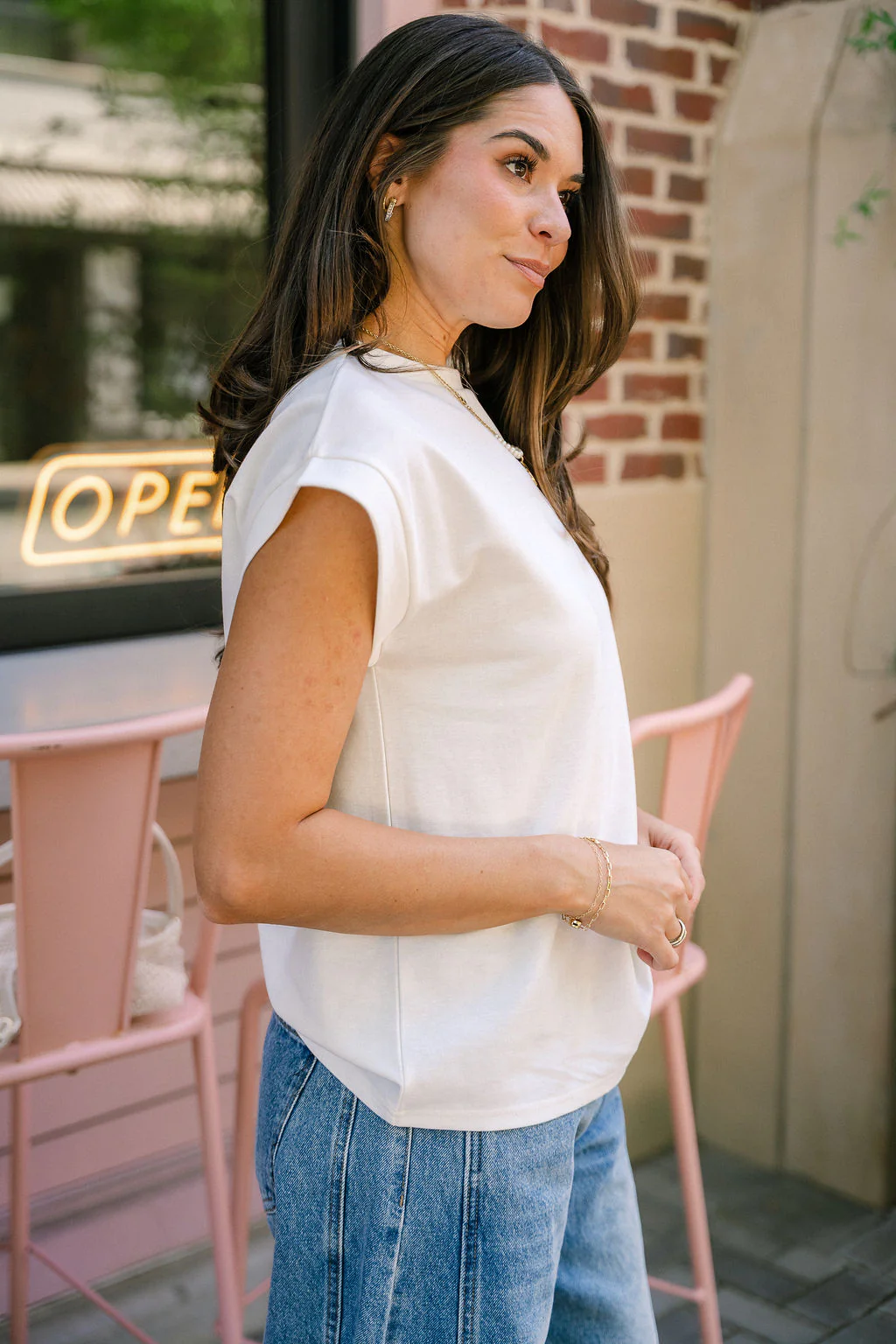 Madden Ivory Sleeveless Tee - Image 6