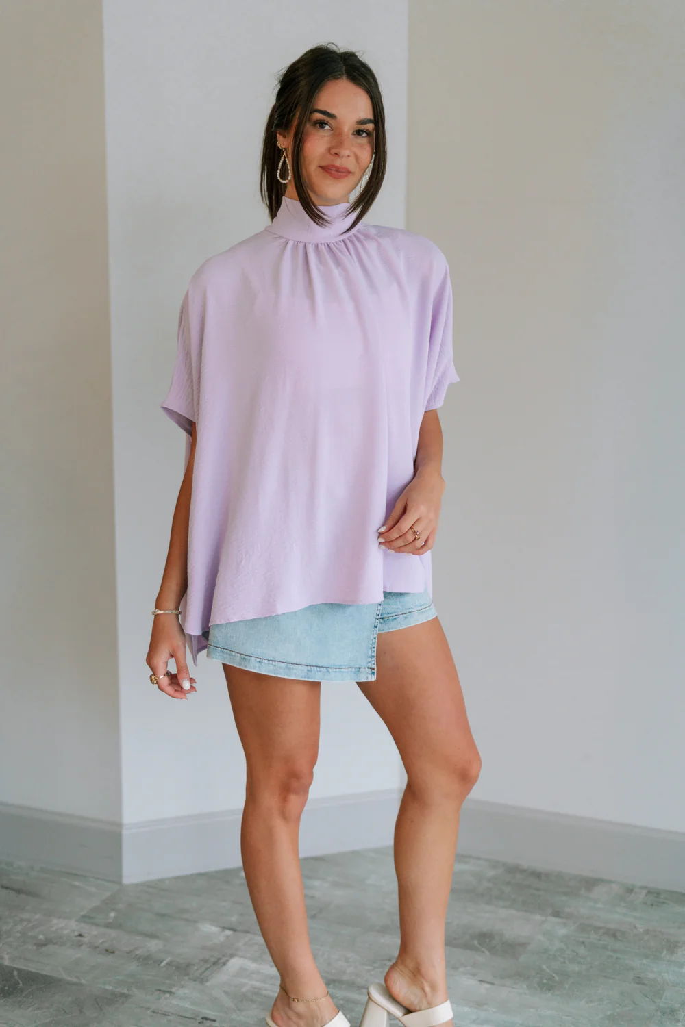 Madilyn Lavender High Neck Top - Image 6