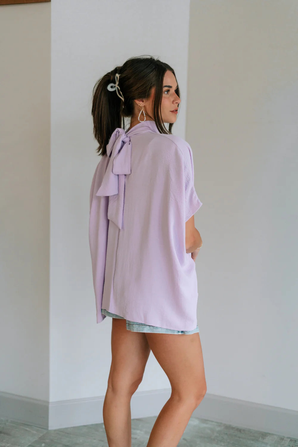Madilyn Lavender High Neck Top - Image 8