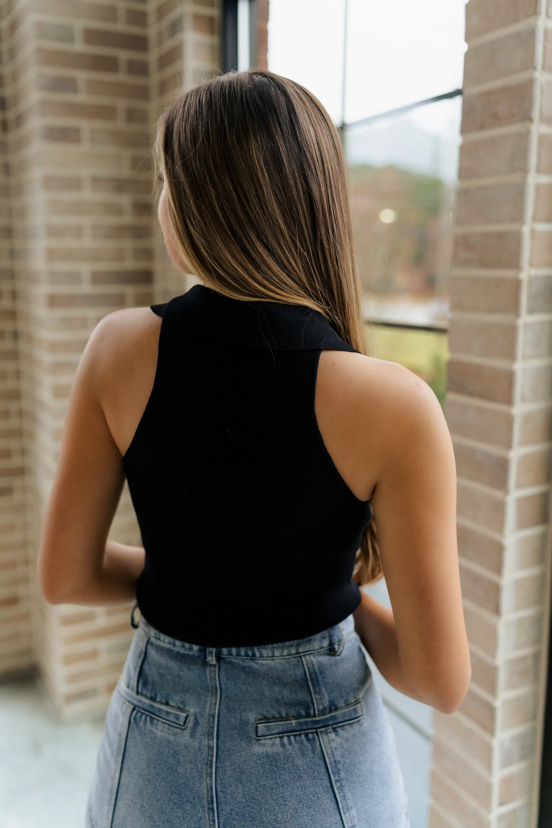 Maisie Ribbed Collar Tank - Image 10