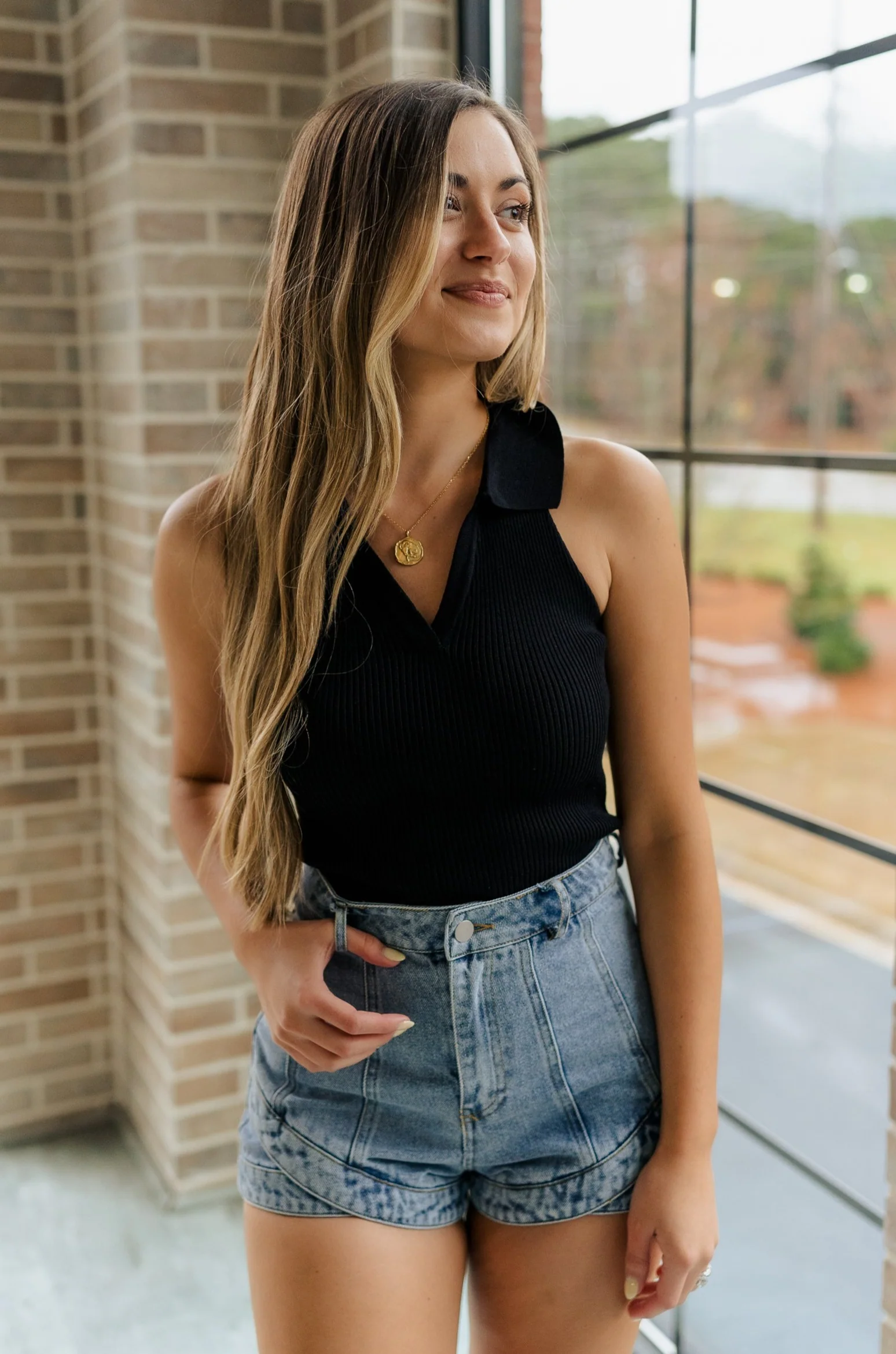 Maisie Ribbed Collar Tank - Image 6