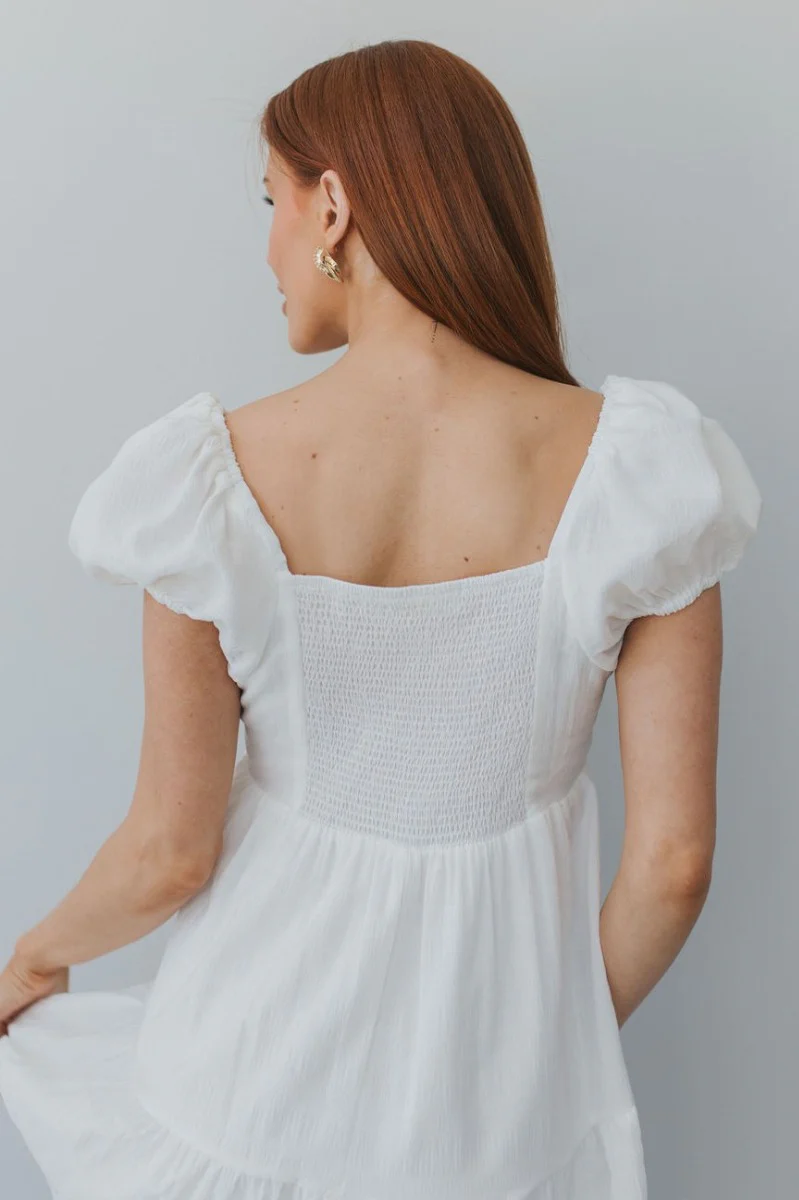 Make A Wish Dress in White - Image 7