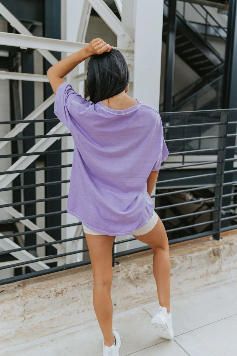 Making It Easy Top in Lavender - Image 6