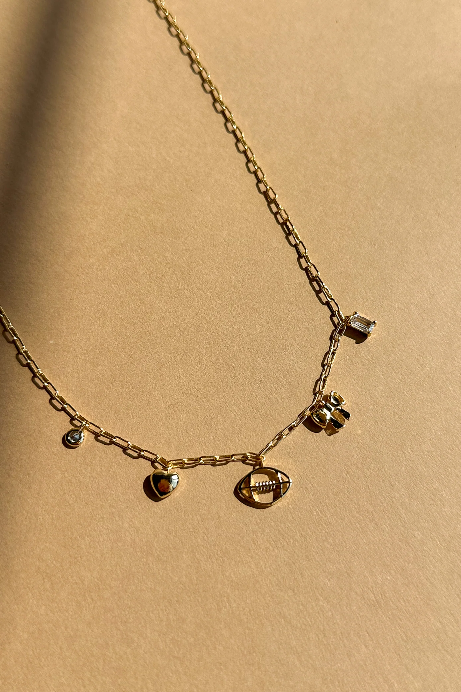 Malia Gold Chain Charm Necklace