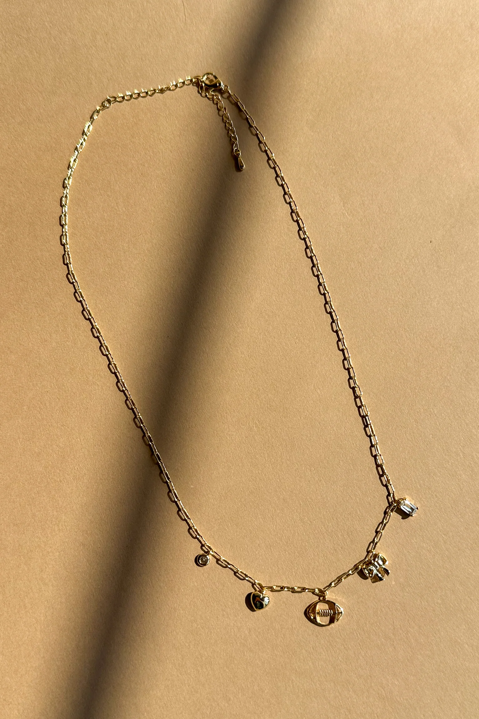 Malia Gold Chain Charm Necklace - Image 3
