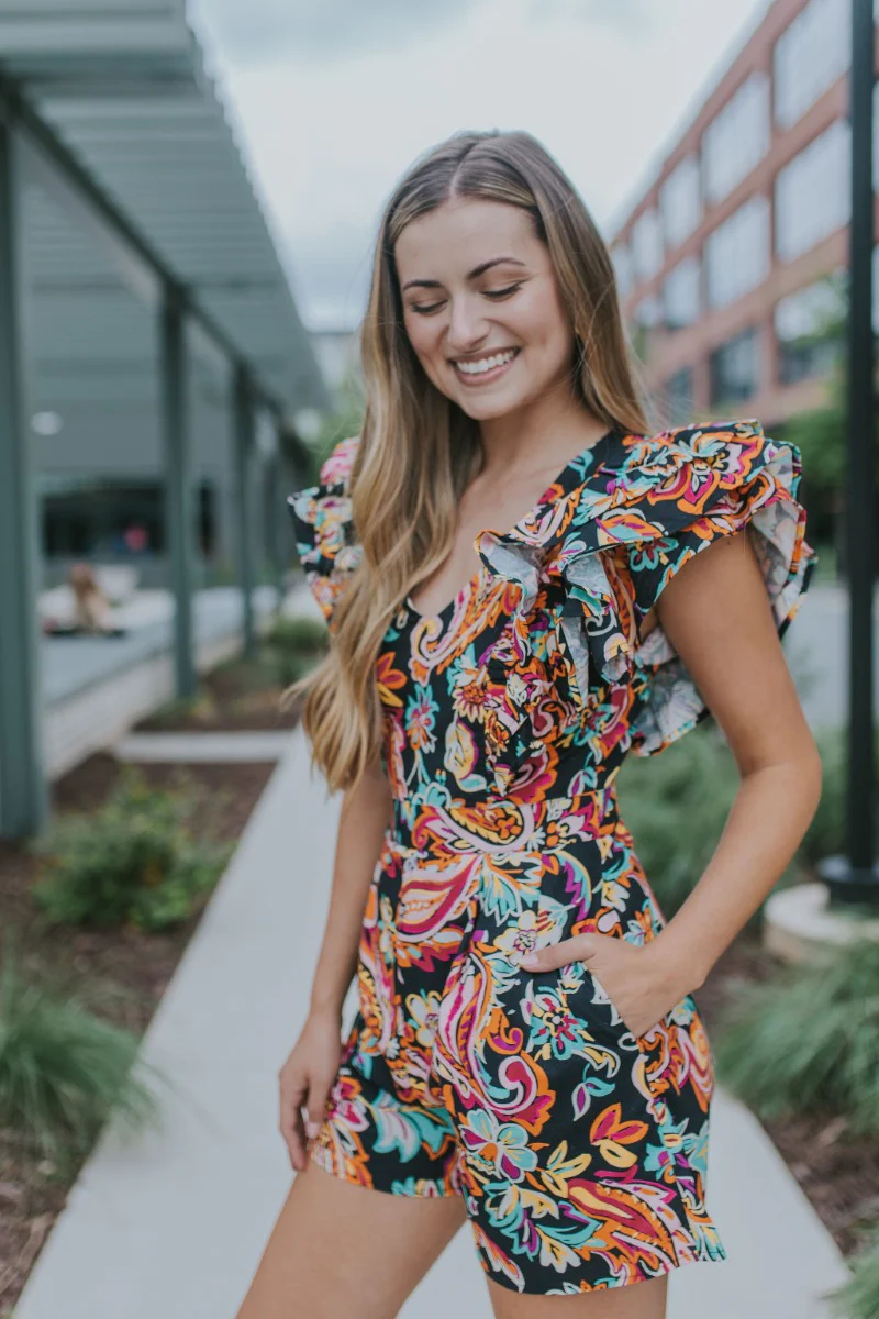 Malibu Floral Romper - Image 3
