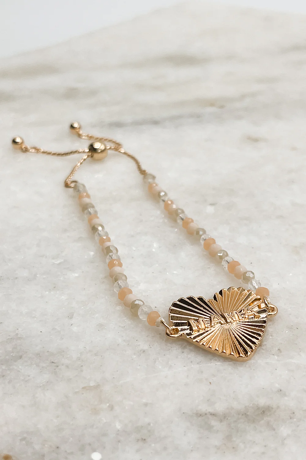 MAMA Adjustable Bead Bracelet - Image 2