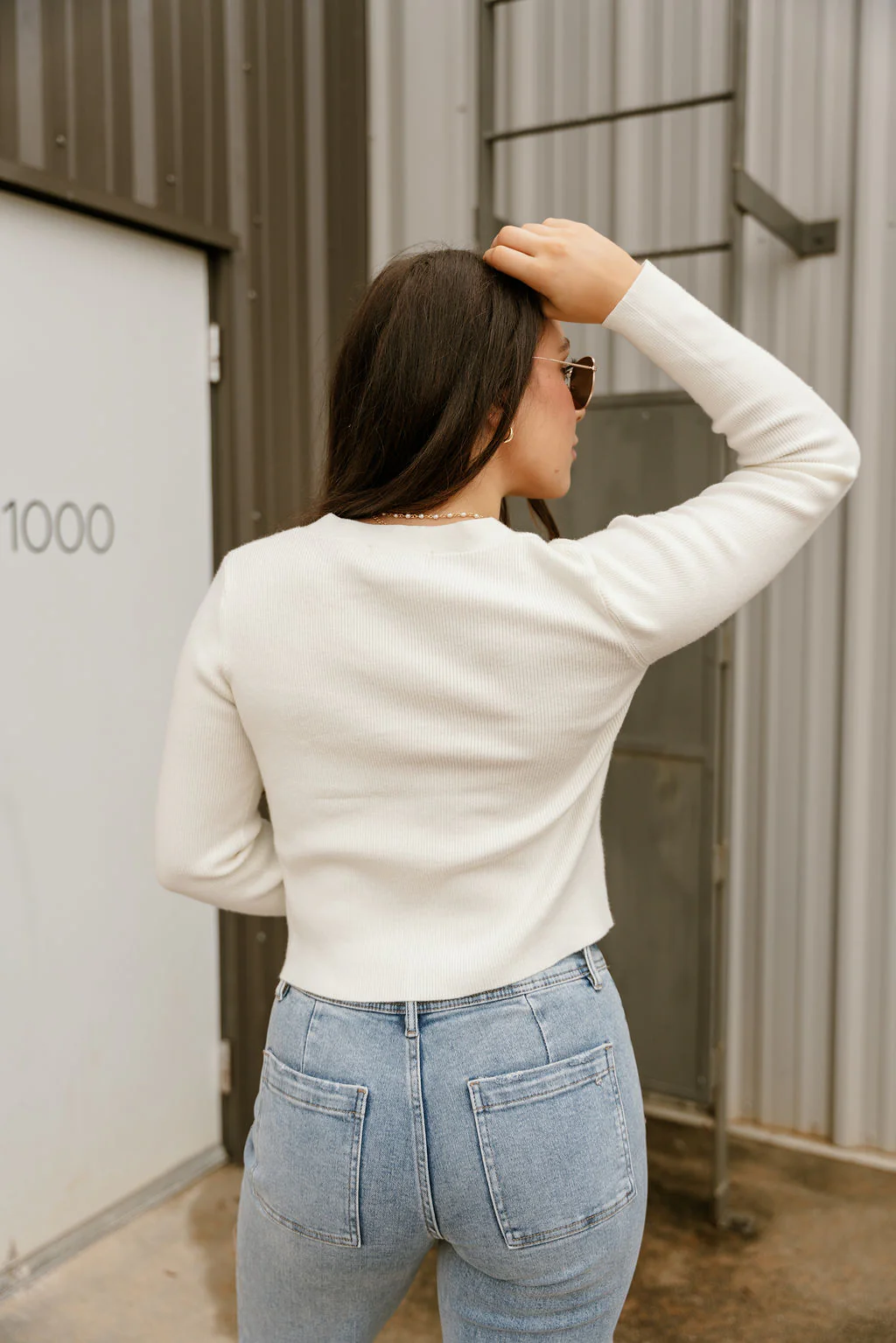 Mandy Cream Long Sleeve Cardigan - Image 5