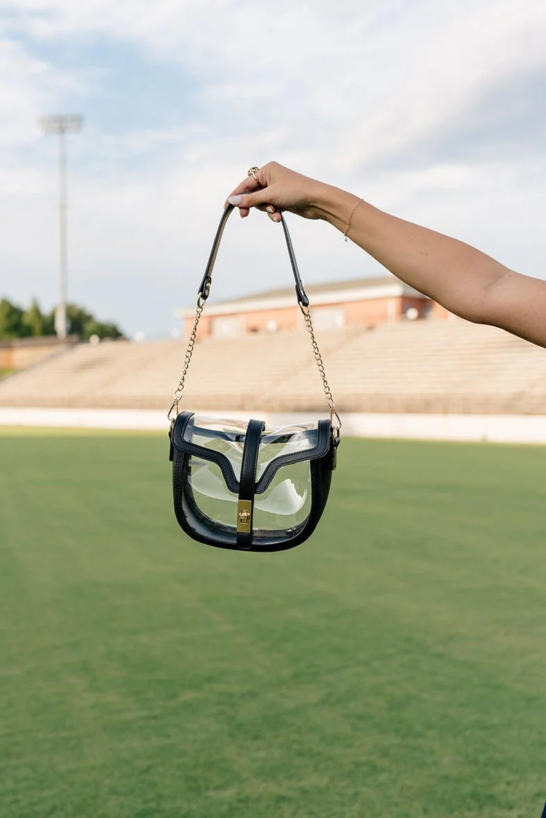 Margaret Clear & Black Purse