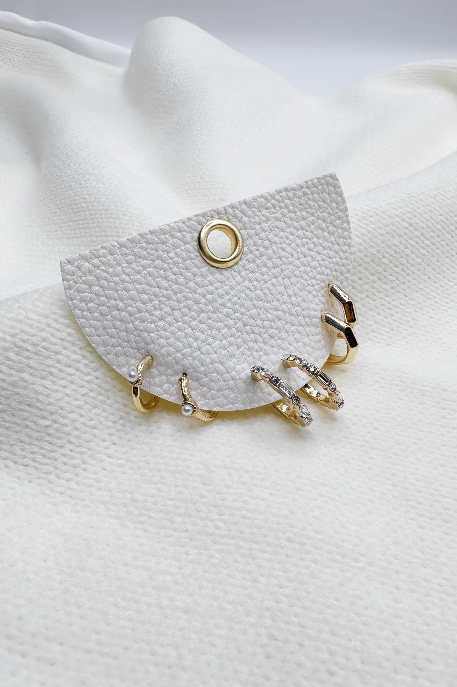 Maria Gold Hoops Earring Set - Image 2