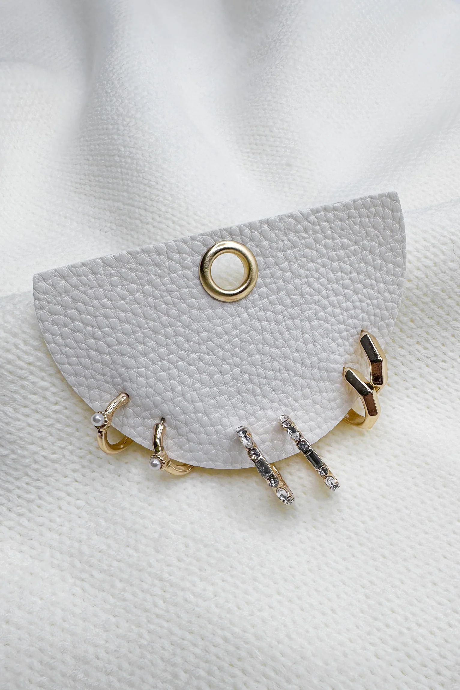 Maria Gold Hoops Earring Set - Image 3