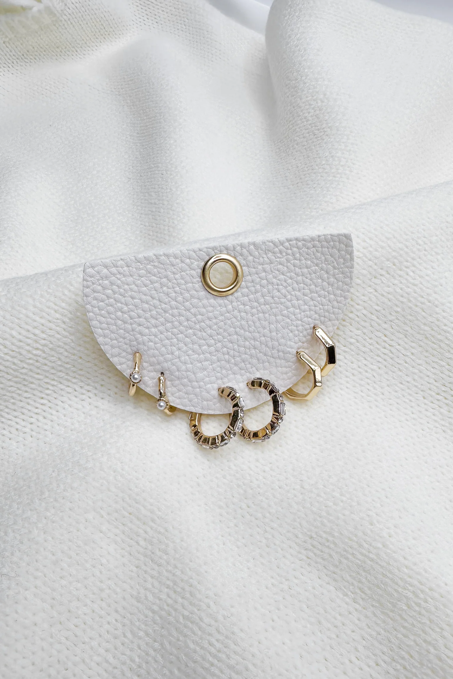Maria Gold Hoops Earring Set - Image 4