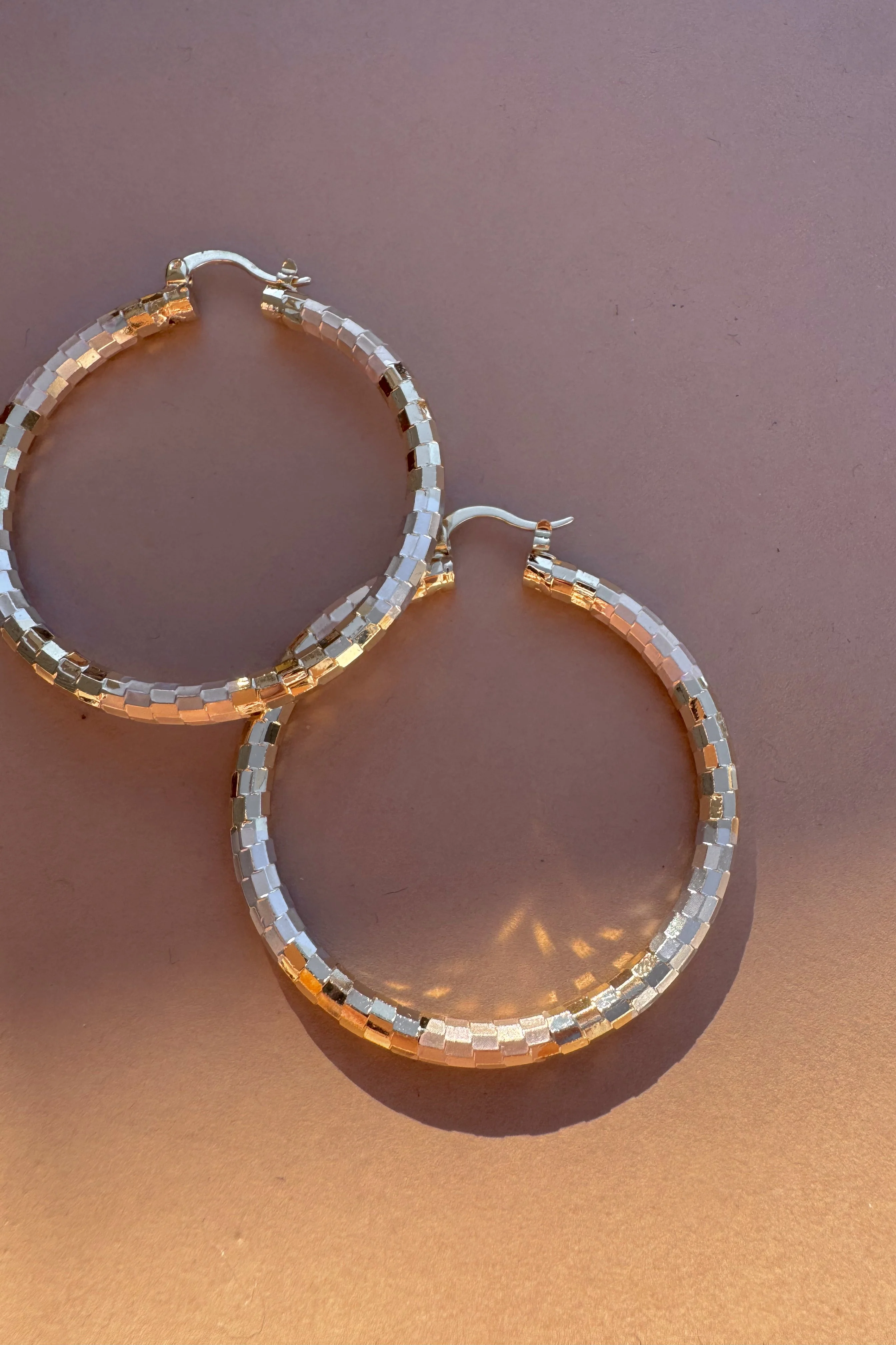 Maria Gold Multi Closed Hoop Earring
