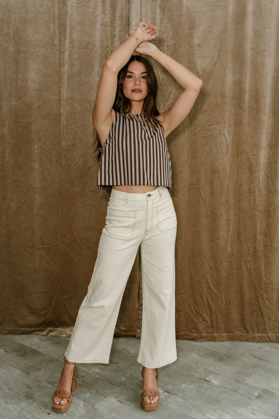 Mariah Cream Denim Pants