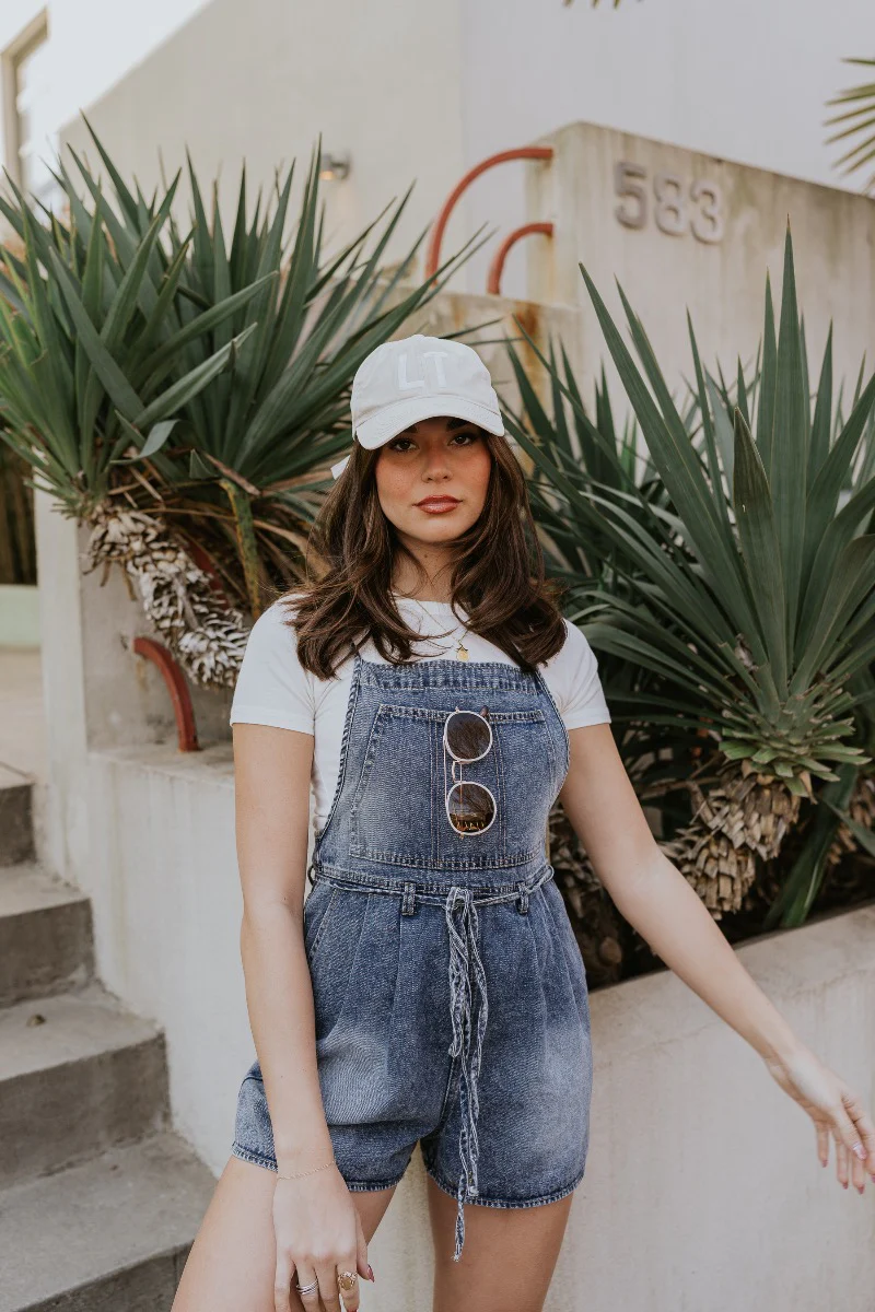 Marina Washed Denim Romper - Image 8
