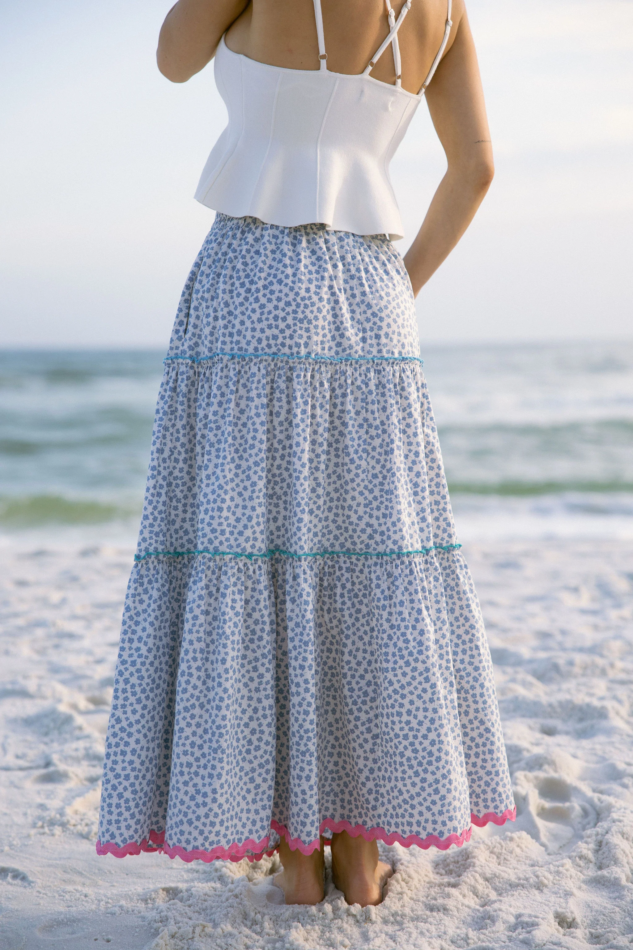 Marisol Tiered Floral Maxi Skirt - Image 13