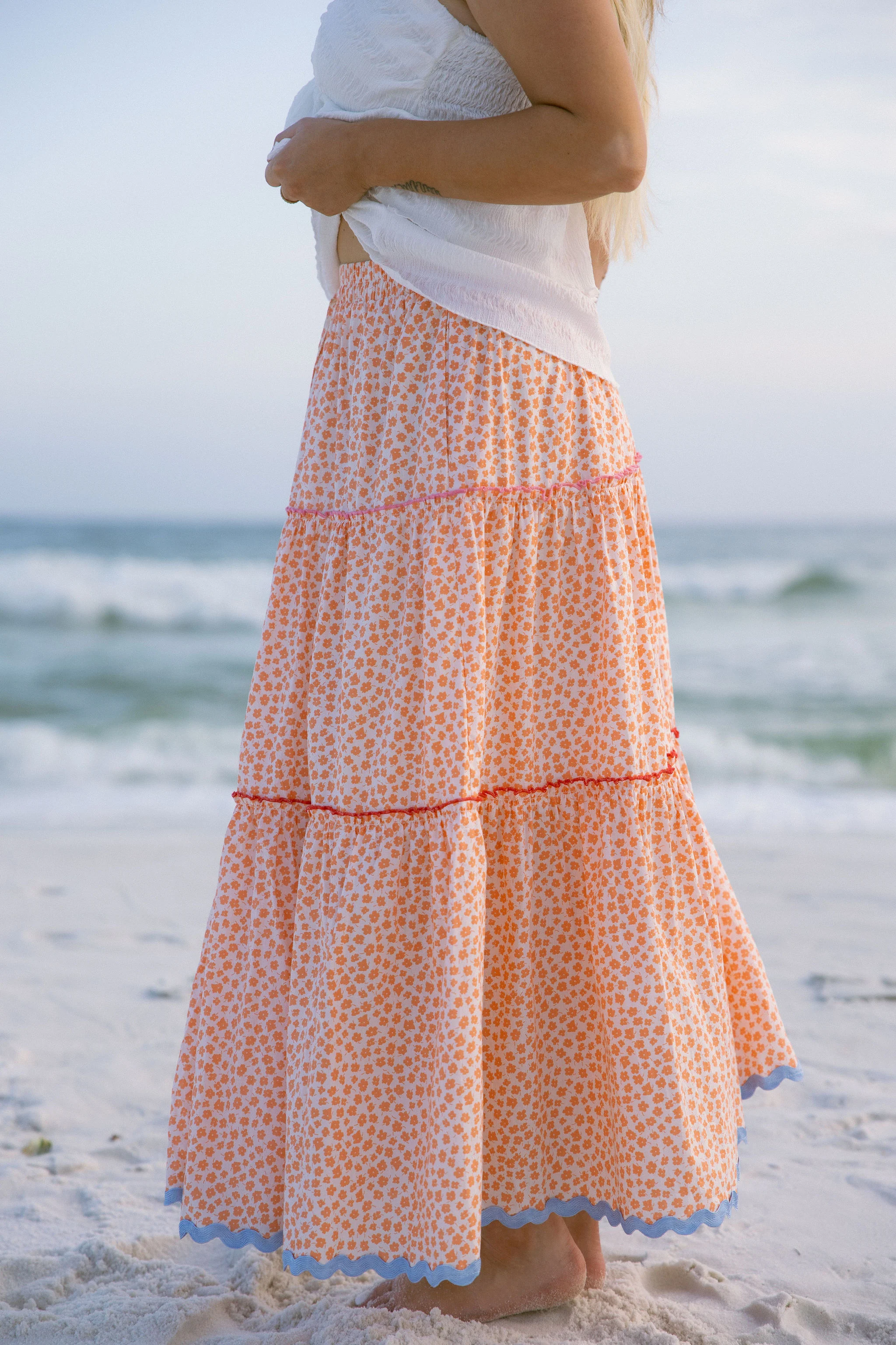 Marisol Tiered Floral Maxi Skirt - Image 4