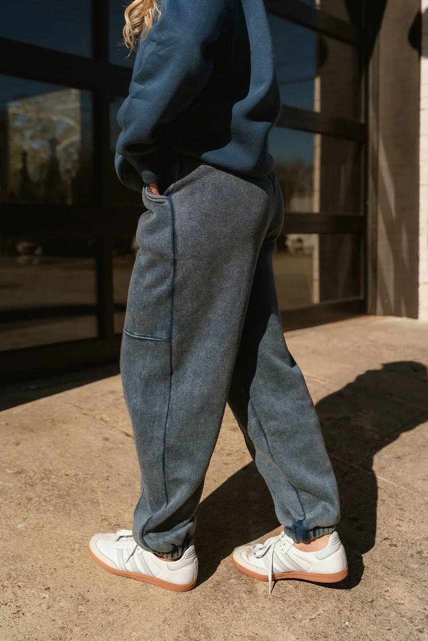 Marissa Washed Blue Jogger Pants - Image 5