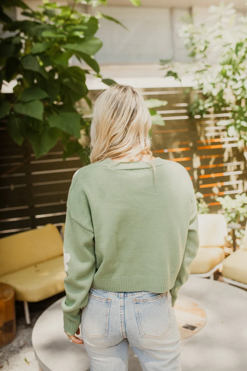 Matcha Daisy Cardigan - Image 6