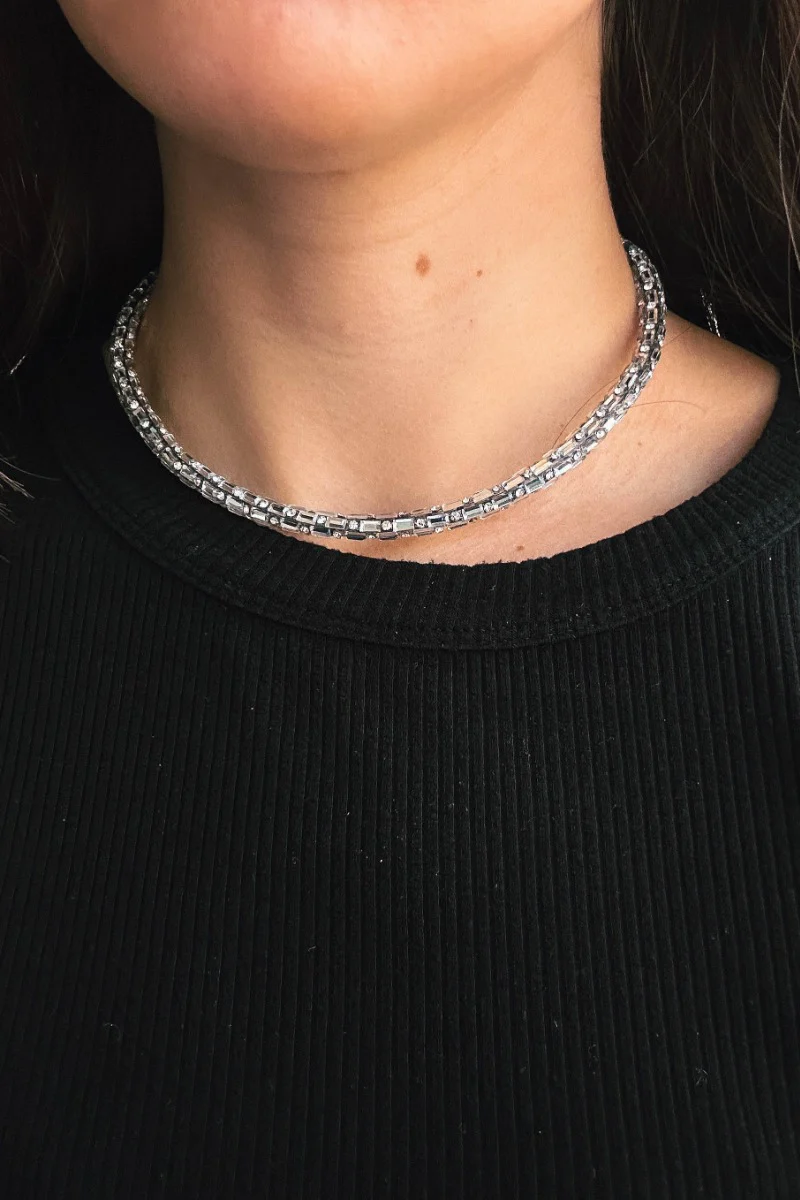 Maya Rhinestone Adjustable Necklace