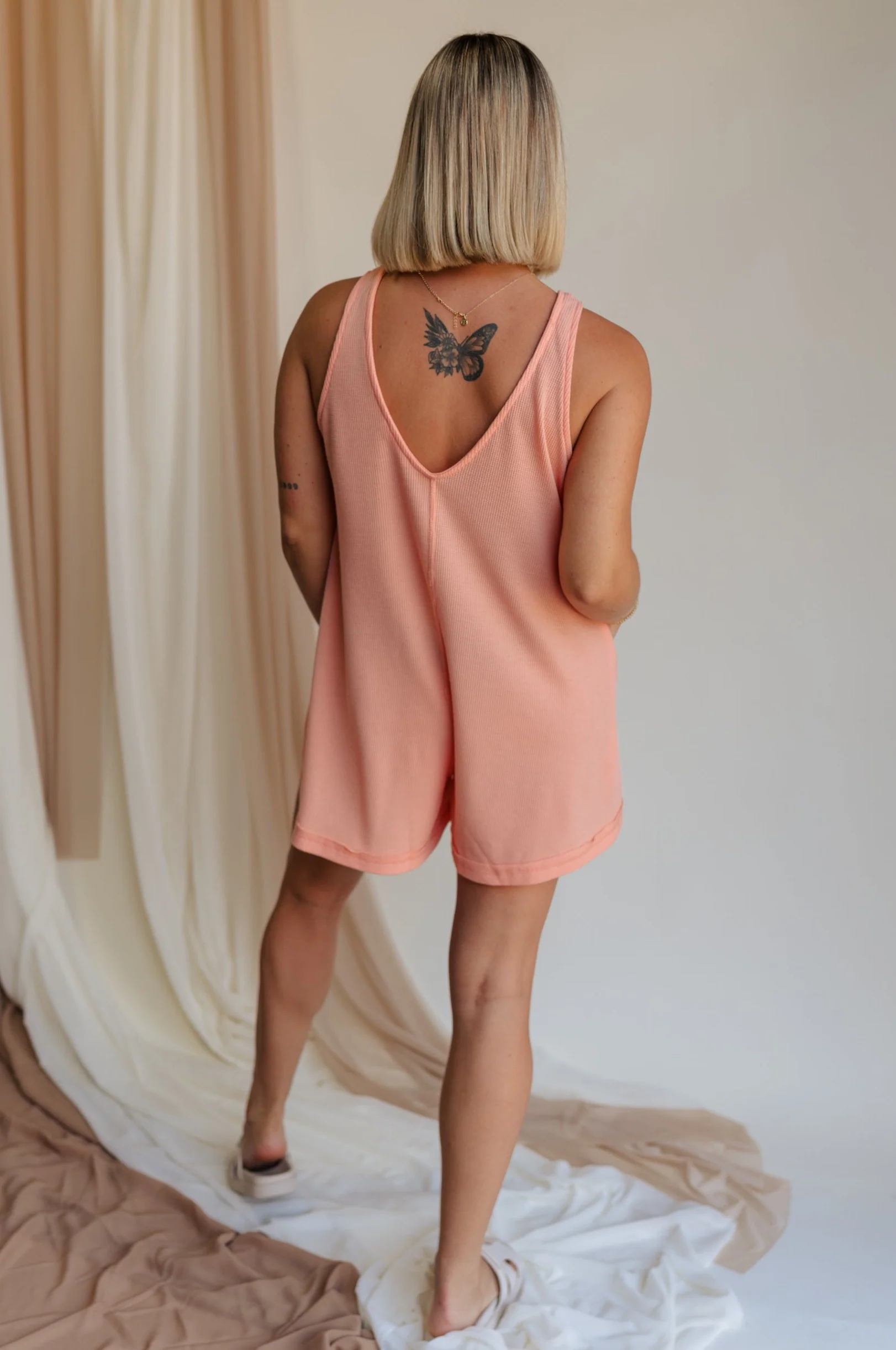 Mckenna Coral Romper - Image 4