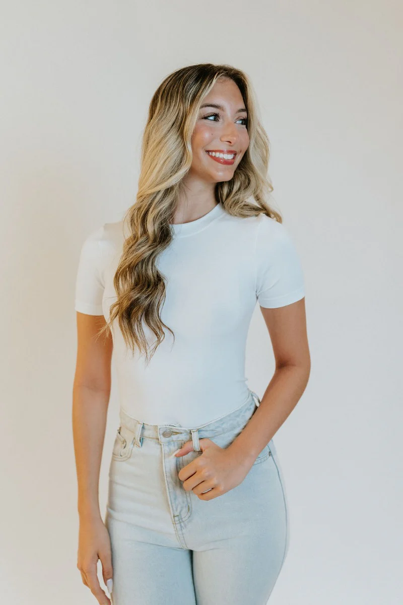 Meant To Be Bodysuit In White - Image 2
