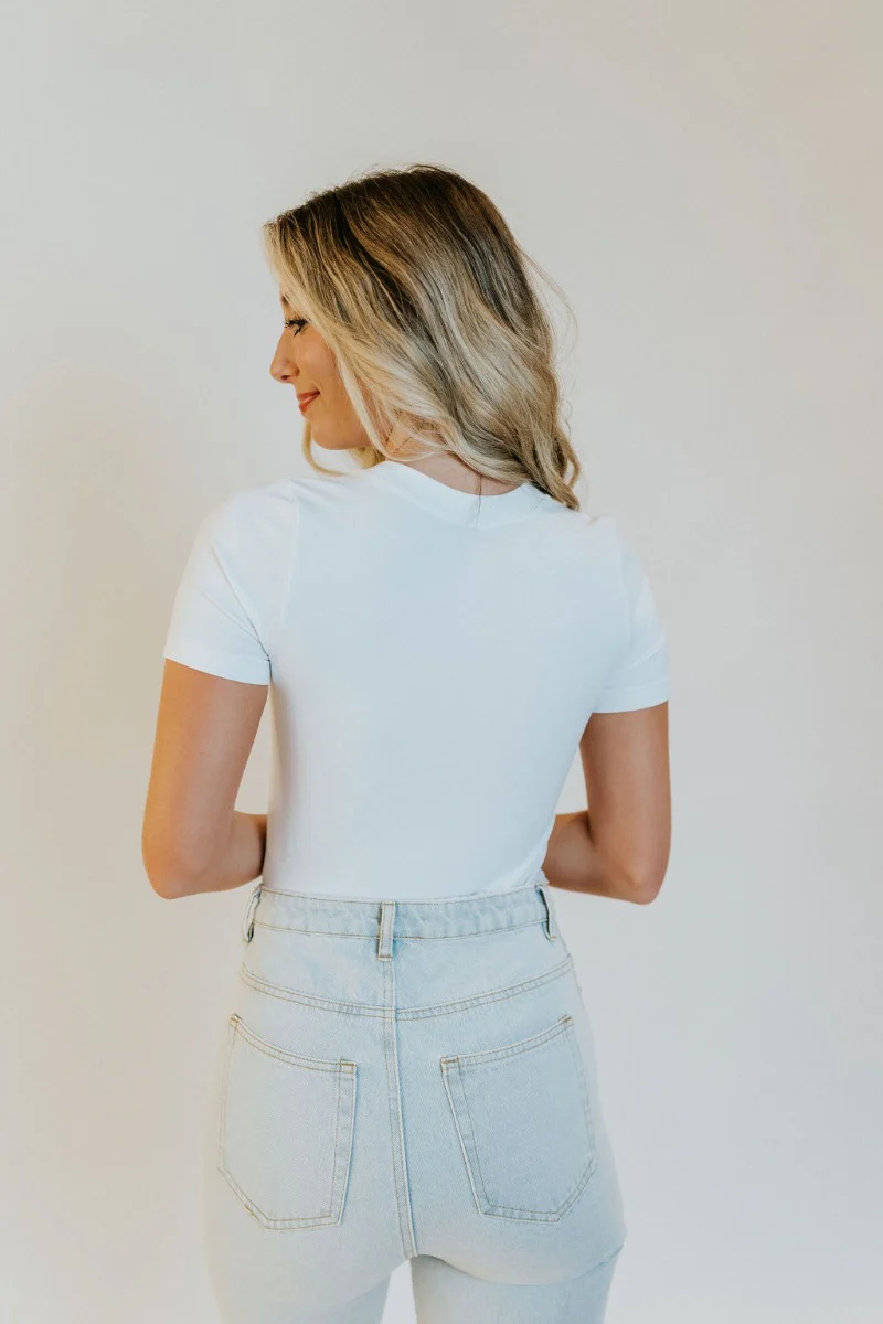 Meant To Be Bodysuit In White - Image 5