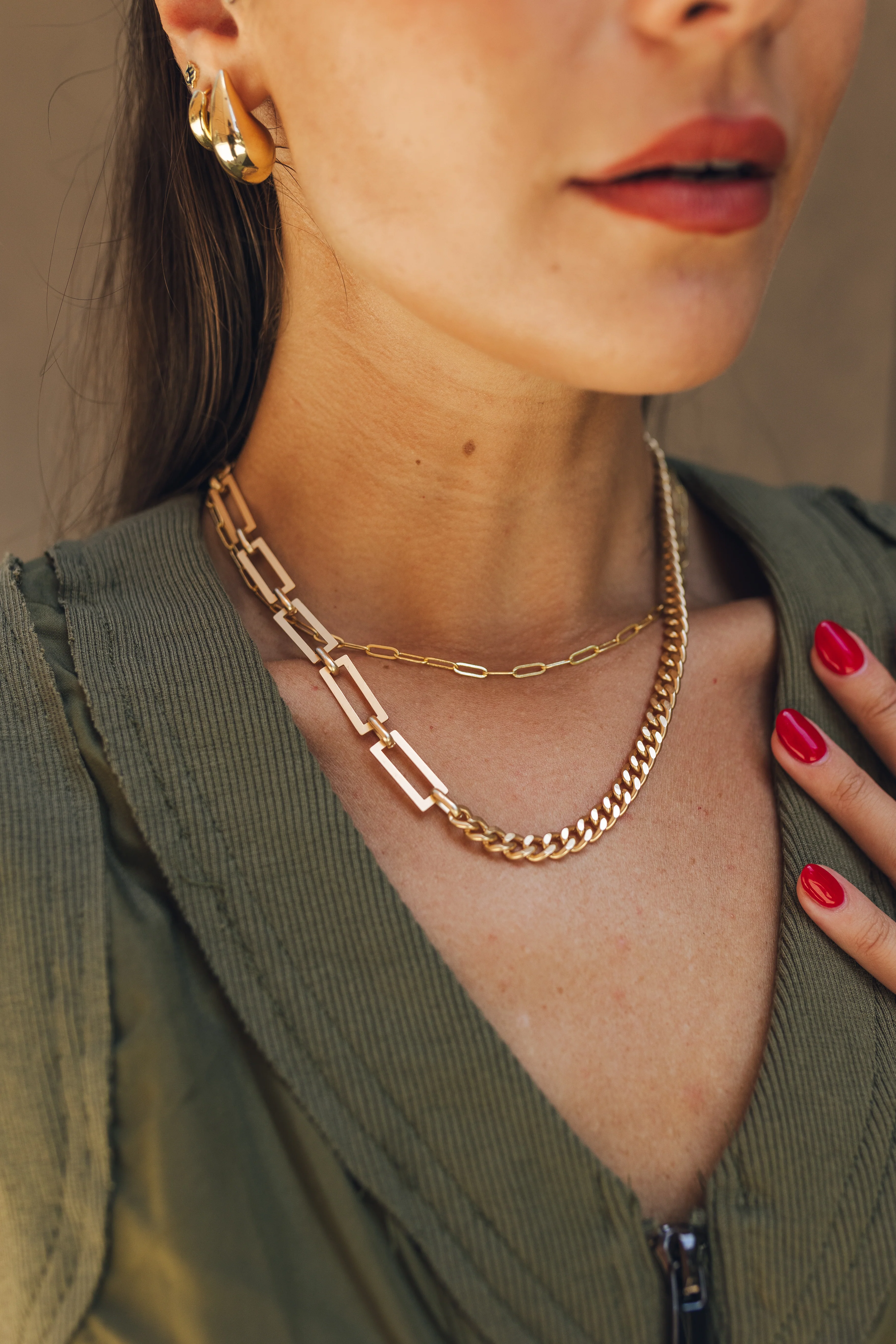 Melanie Gold Chain Necklace
