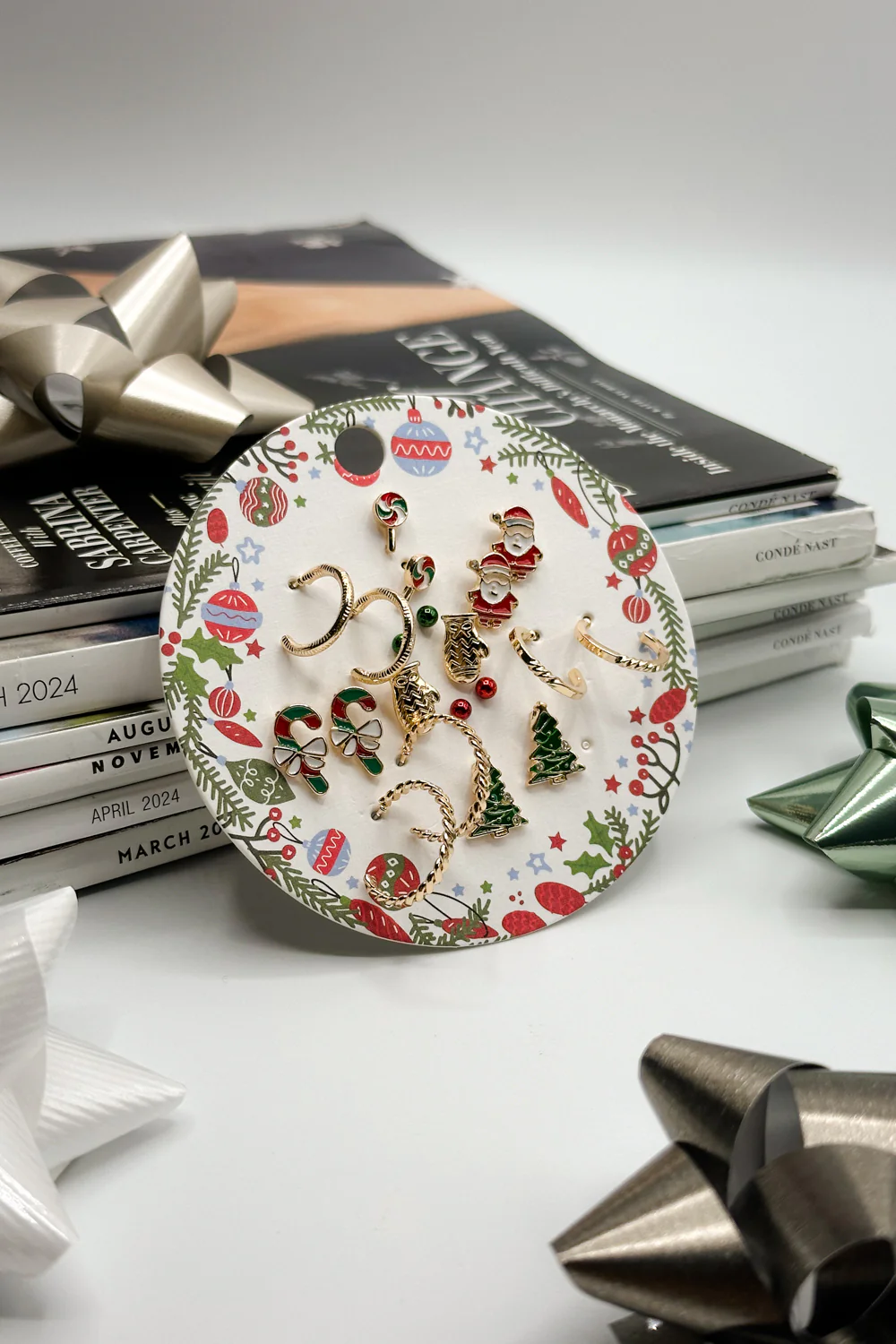 Merry & Bright Christmas Studs Earring Set - Image 2