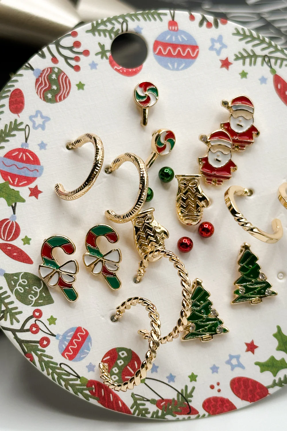 Merry & Bright Christmas Studs Earring Set - Image 3