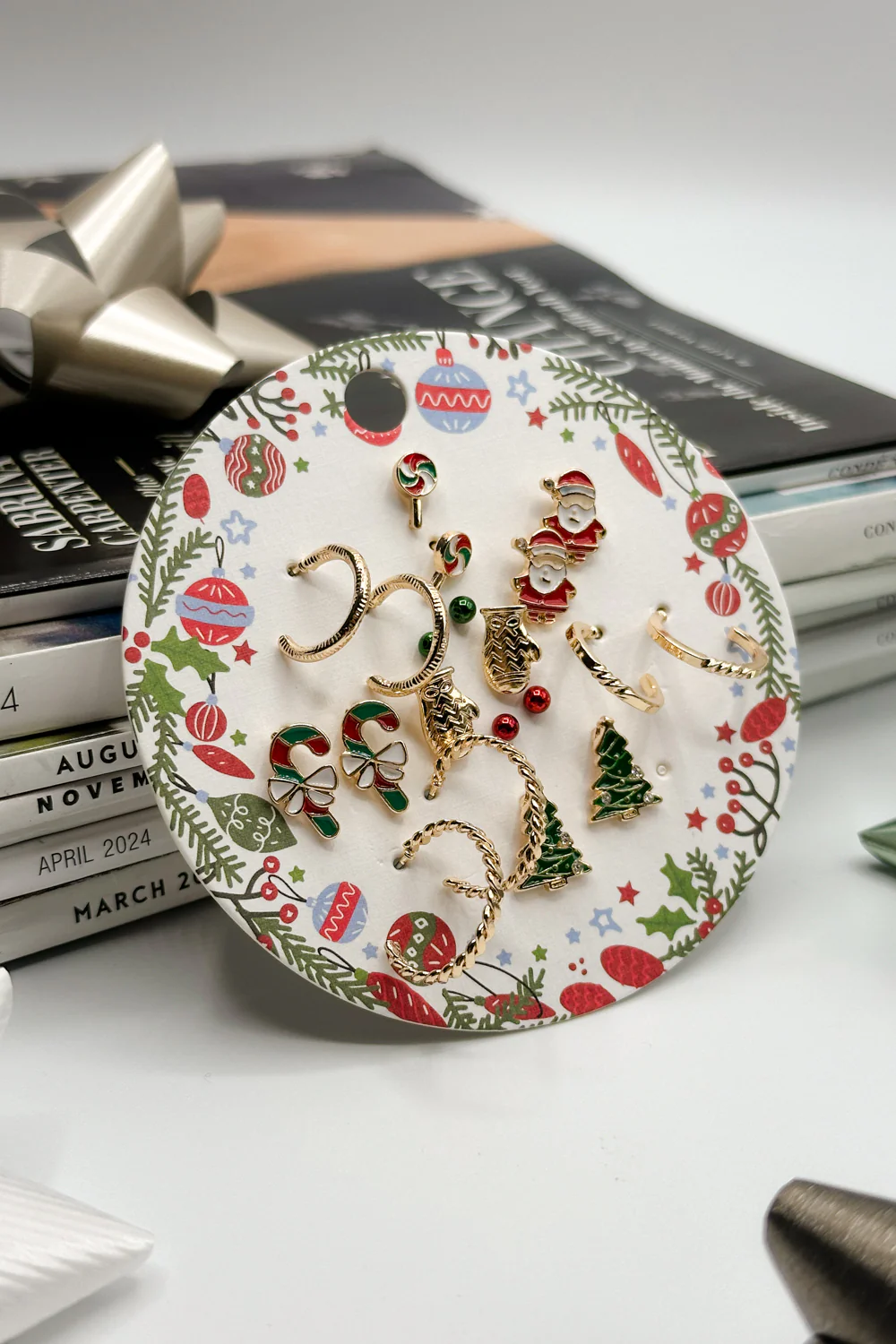 Merry & Bright Christmas Studs Earring Set - Image 4