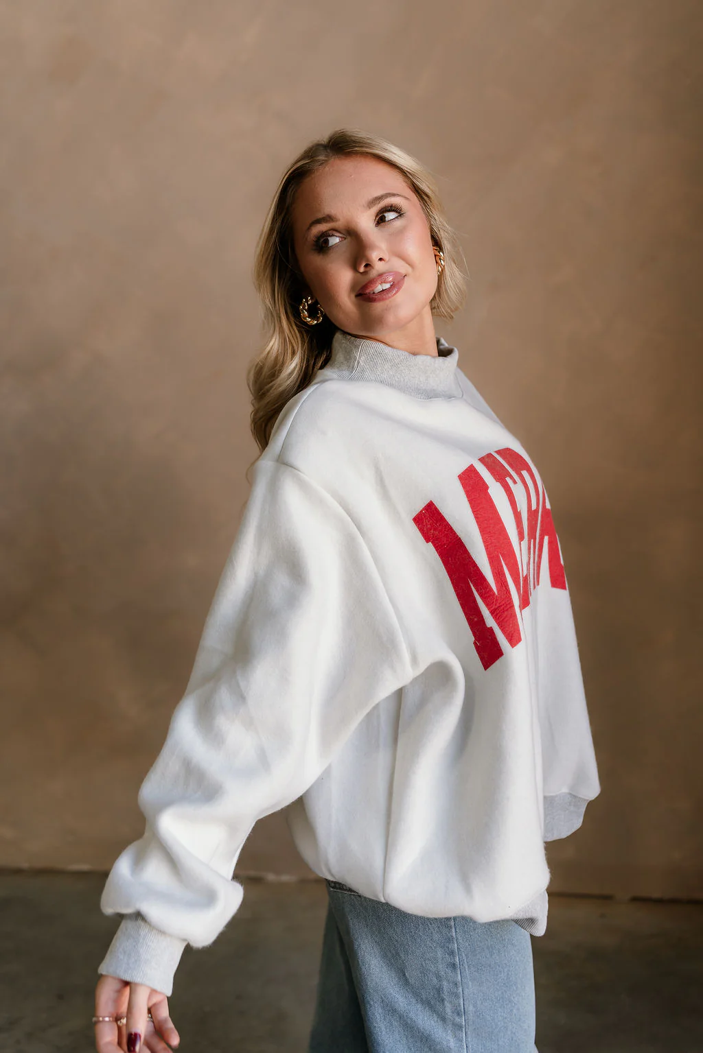 Merry/Grinchy Reversible Mock Neck Sweatshirt - Image 11