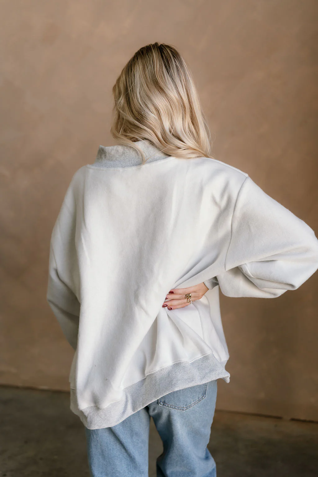 Merry/Grinchy Reversible Mock Neck Sweatshirt - Image 13