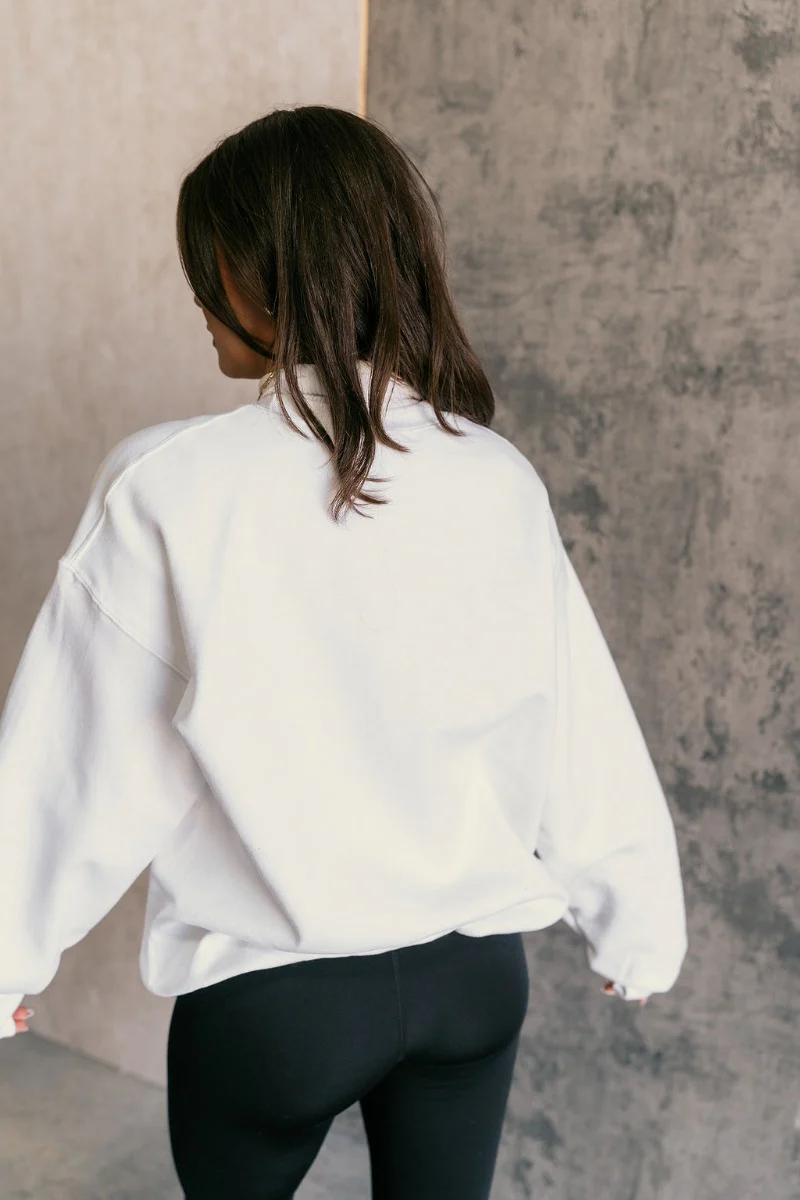Merry Red and White Long Sleeve Sweatshirt - Image 11