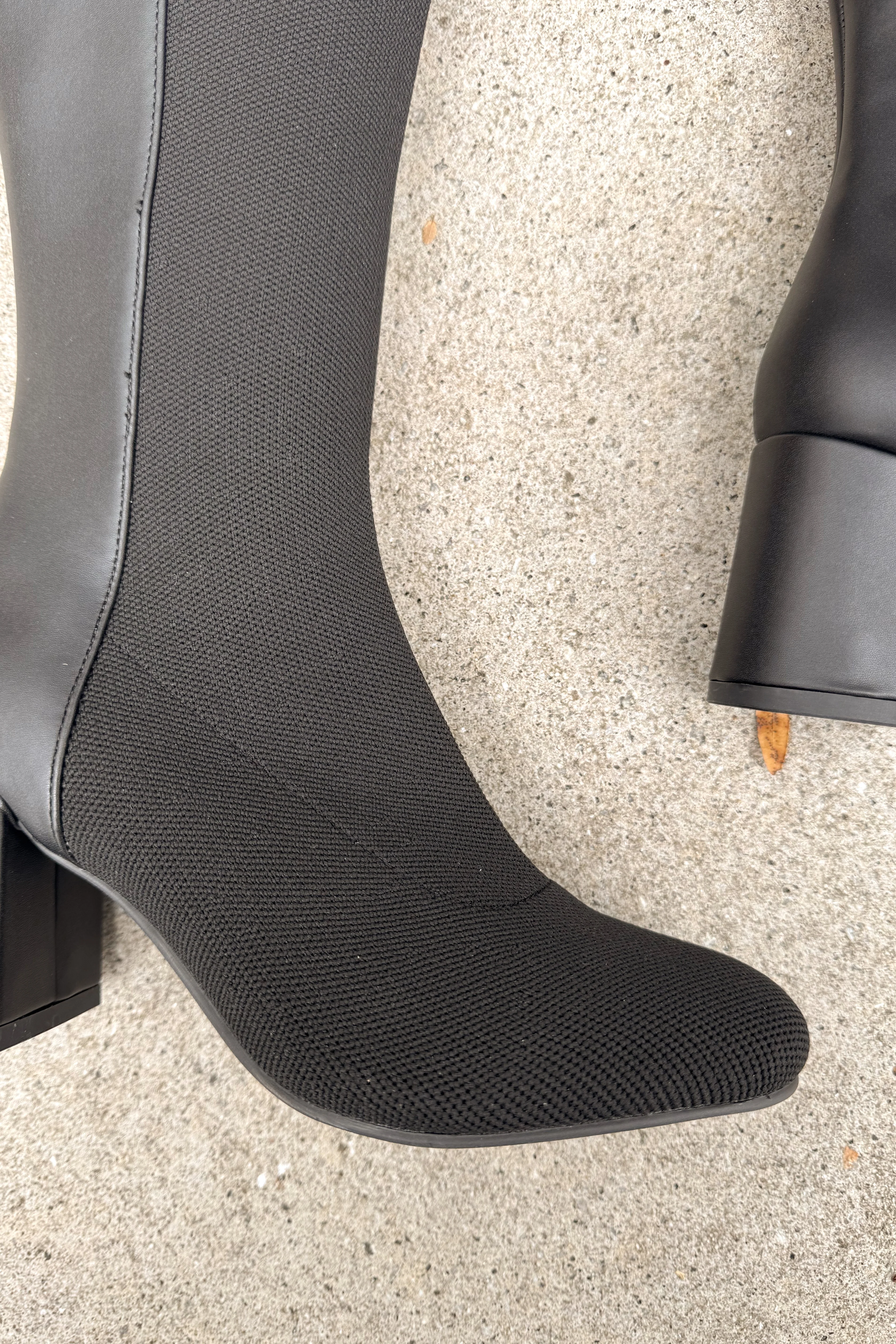 Mia Bettina Black Contrast Tall Boot - Image 7