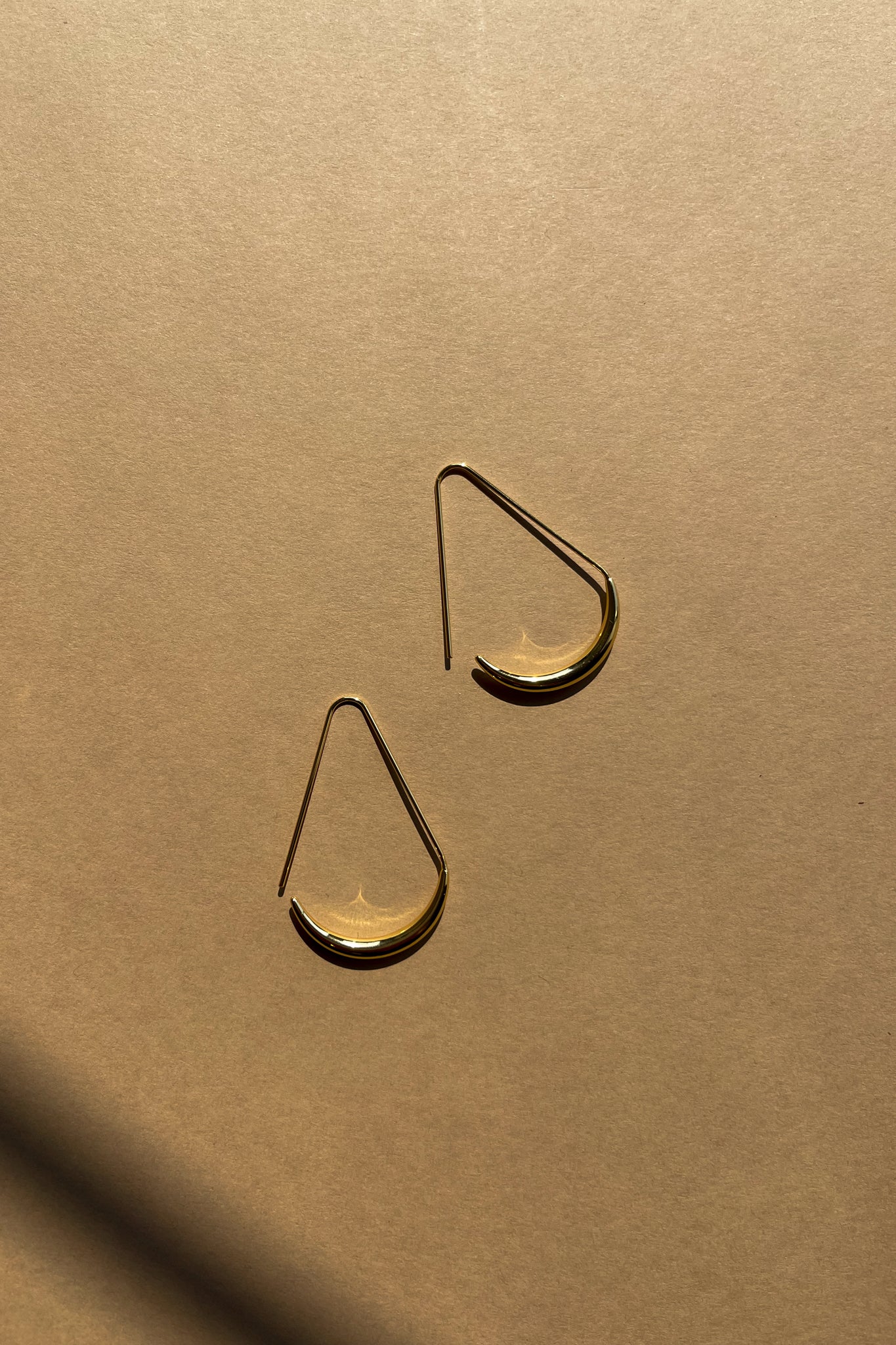 Mia Gold Triangle Scoop Hoop Earring